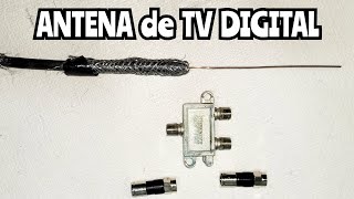 antena con cable Coaxial MEJORADA en Vivo [upl. by Philly]