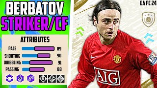 FIRST TOUCH KING BEST BERBATOV STRIKERCF BUILD EA FC 24 Pro Clubs [upl. by Goldner]