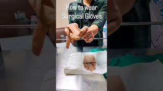 how to wear sterile gloves [upl. by Casilde]