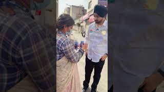 Helping people makes me happy Amandeep Singh Vlogsyoutube helpinghands ytshorts viral god [upl. by Ellevel402]