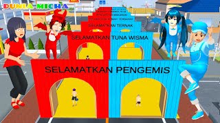 Yuta Tidak Curang amp Baik Hati Mio Buru Buru Siapkan Misi Malaikat VS Iblis  Sakura School Simulator [upl. by Kcod614]