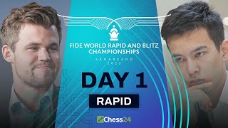 Magnus Nodirbek Duda amp 300 Players Battle It Out  FIDE World Rapid Championship 2023 Rds 15 [upl. by Nhguavad]