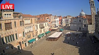 🔴 Venezia Italia Live Webcam  Campo Santa Maria Formosa Venice  Stream from Ruzzini Palace Hotel [upl. by Jens]