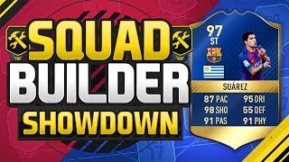 FIFA 17 SQUAD BUILDER SHOWDOWN TEAM OF THE SEASON SUAREZ 97 Rated Luis Suarez Squad Duel [upl. by Ajad]