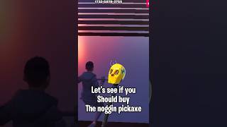 Should You Buy The Noggin Pickaxe 🤔 fortnite review viral shorts pickaxe [upl. by Kirsch483]