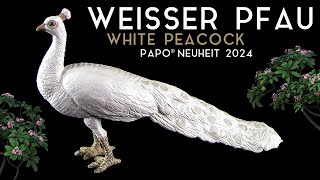 Papo ® Weisser Pfau  White Peacock  Paon blanc  Neuheit 2024 New  Review [upl. by Lovett]