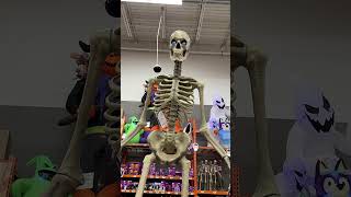 12 Foot GiantSized Skelly Halloween Animatronic at Home Depot shorts halloween homedepot [upl. by Bevvy351]