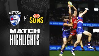 Western Bulldogs v Gold Coast Suns Highlights  Round 5 2021  AFL [upl. by Inatirb]