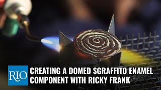 Creating a Domed Sgraffito Enamel Component with Ricky Frank [upl. by Ayekahs]