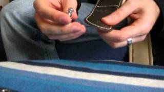 How to attach the Schaller Security Locks on the Epiphone Les Paultutorial English Version 22mpg [upl. by Nyrual]