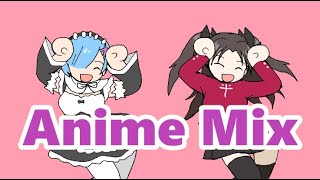 FAN ANIMATION Caramelldansen  Anime Mix [upl. by Harlene]