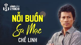 Nỗi Buồn Sa Mạc  Chế Linh [upl. by Nale826]