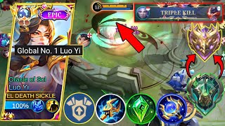 NEW SEASON NEW GUIDE LUO YI TO RANK UP FASTER IN 2023  LUO YI BEST BUILD amp EMBLEM 2023  MLBB [upl. by Arrat640]