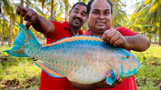 PARROT FISH FINGERS  Crispy Fish Fingers  Kizhi Meen Recipe  Village Style Cooking  WFT [upl. by Lettie458]