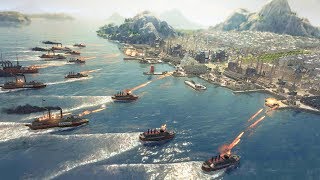 Anno 1800  Ep 8  HUGE INVASION amp LAST STAND DEFENSE  Anno 1800 Full Release Campaign Gameplay [upl. by Ardnuaek]