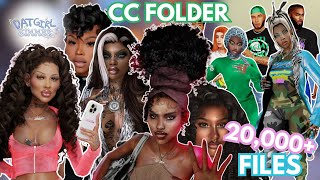 My ENTIRE CAS CC Folder Pt1  OVER 20000 FILES  LINK  The Sims 4 [upl. by Aronle203]