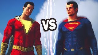 SHAZAM VS SUPERMAN  EPIC BATTLE [upl. by Nahsrad]