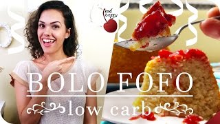 BOLO FOFO LOW CARB  Sem glúten lactose e açúcar carnaval2017 [upl. by Yt965]