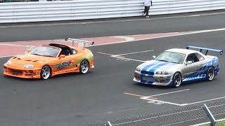 Nissan skyline Gtr R34 vs Toyota supra Mk4  Drag Race ｜Carsplot｜ [upl. by Hook935]