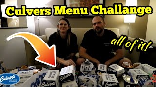 Culvers Menu Challenge  ManvFood  Molly Schuyler  Minnesota [upl. by Matthaus876]