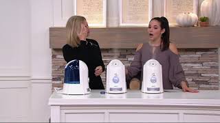 HoMedics Total Comfort Whisper Quiet Ultrasonic Humidifier on QVC [upl. by Teryl552]