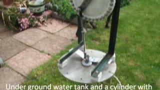 Vertical axis wind powered water pump [upl. by Cortney709]