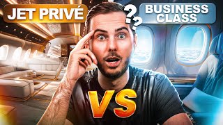 Jet Privé vs Business Class  Lequel est le mieux  Comparatif par un Multimillionnaire [upl. by Enait]