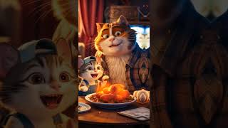 Cats gain weight by eating too much 🐈😺softkitty talkingtom cartoon cutecathere viral cute [upl. by Burlie931]