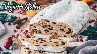 Veganer Stollen Rezept ☆ Christstollen Weihnachtsstollen ☆ [upl. by Rabah]