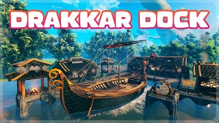 How to Build the Ultimate Boat Dock  Valheim [upl. by Norm674]