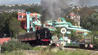 Braveheart 75014 leaving Goodrington Station 22nd September 2017 [upl. by Sheepshanks]