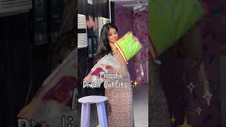 Meesho Diwali Outfit 🌸 meesho meeshohaul diwalioutfits ytshorts [upl. by Yvonner]