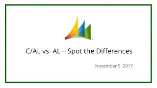 CAL vs AL – Spot the Differences November 9 2017 [upl. by Panta]