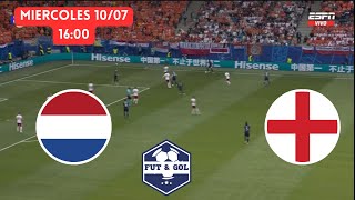 🔴 PAISES BAJOS  INGLATERRA EN VIVO  EUROCOPA FUT AND GOL [upl. by Annmaria]