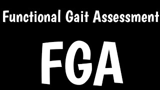 Functional Gait Assessment  FGA [upl. by Trin]