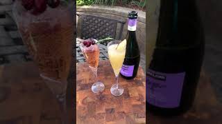 THANKSGIVING MIMOSA RECIPES SHORTS CRANBERRY MIMOSAAPPLE CIDER MIMOSA [upl. by Katzen485]