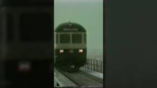 V100 mit SilberlingeWendezug und GEPGüterwagen vor der Donaubrücke Deggendorf Januar 1991 [upl. by Georgeanna]