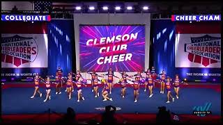 Clemson Club Cheer Routine  Daytona Day 1 2023 [upl. by Oigroig]