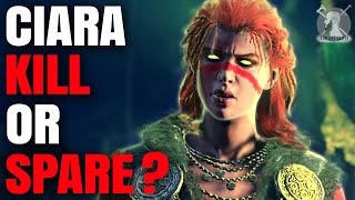 Should you KILL OR SPARE CIARA Wrath of the Druids Assassins Creed Valhalla [upl. by Zelma864]