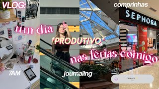 VLOG um dia produtivo comigo nas férias 🌺💫  journaling 7AM club motivação e maiss [upl. by Goody]