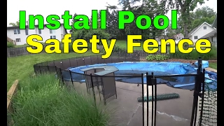 How To Easily Install A Pool Safety Fence With A Dewalt Hammer Drill [upl. by Irish]