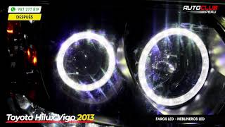 Toyota Hilux Vigo  Faros LED y Neblineros LED [upl. by Ansaev]