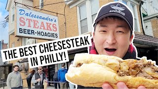 The BEST CHEESESTEAK IN PHILLY Dalessandros Steaks [upl. by Ahsed]