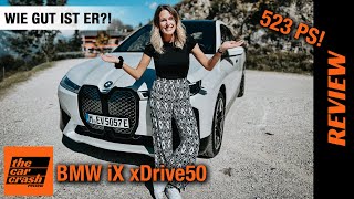 BMW iX xDrive50 im Test 2021 Wie GUT ist er wirklich 🤷🏼‍♀️ Fahrbericht  Review  Sport  Preis [upl. by Lissi444]