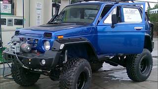 GREECE LADA NIVA EXTREMEtransformation a MERCEDES to NIVA [upl. by Adaj]