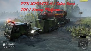 SnowRunner PTS UPDATE 151 Tatra Force T8157 Towing Platform [upl. by Moore]