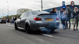 BMW E60 M5 Compilation  Sounds Slides wheelspins amp accelerations [upl. by Aseyt]