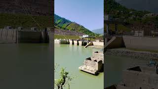 Reservoir in winters mountains dams waterdam nature damexploration waterreservoir travel [upl. by Atwahs585]