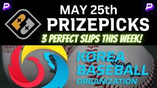 Prize Picks KBO Props May 25th [upl. by Sedaiuqlem]