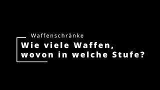 Waffenschränke und die Sicherheitsstufen [upl. by Eldon]